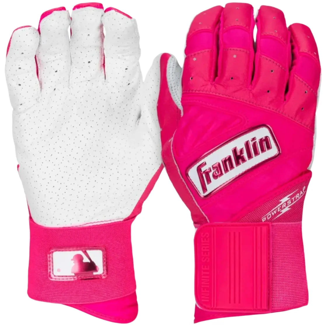 Franklin Adult Powerstrap Infinite Batting Gloves Men s Medium Pink