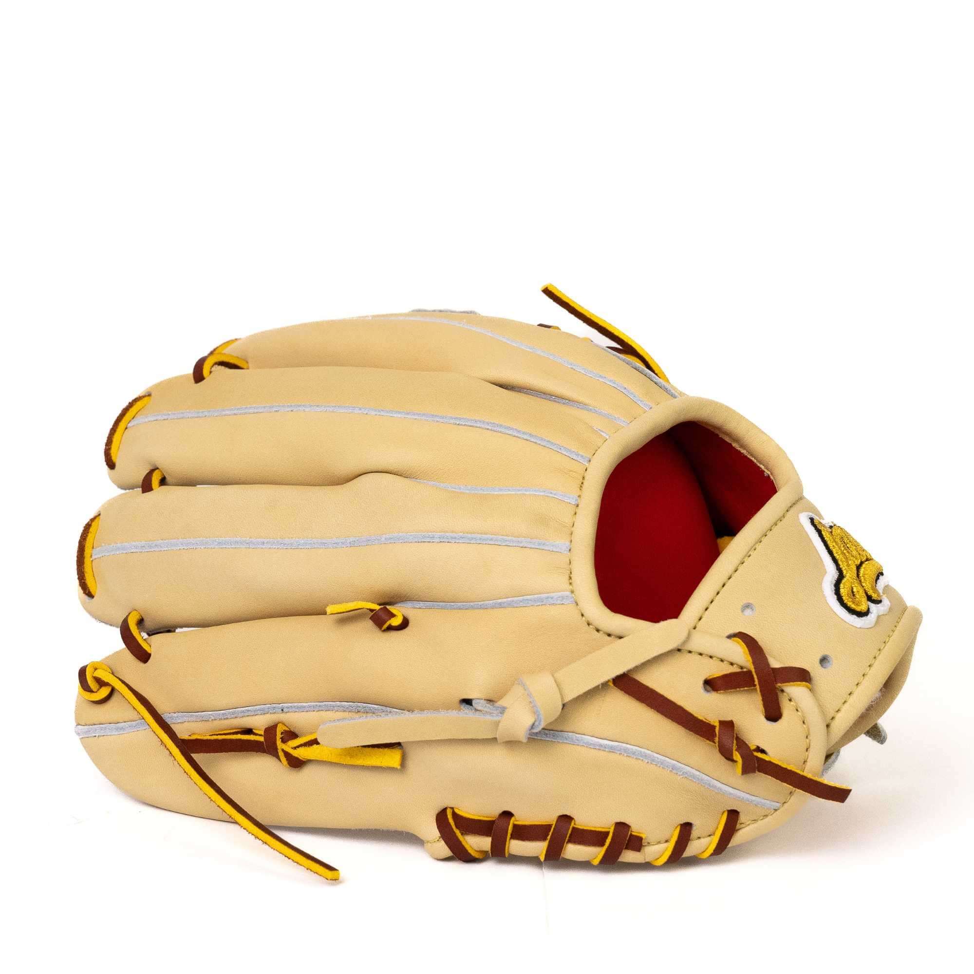 Jax DM-5 Infield Glove, Blonde, RHT, 11.5 inches, crafted in Japan for elite performance with extra-large pocket.