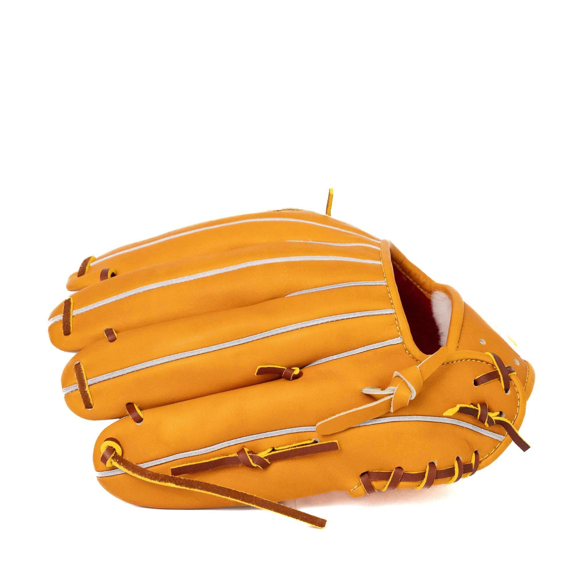 Jax EN-7 11.75-inch infield glove, tan leather with H Web, RHT, deep pocket.