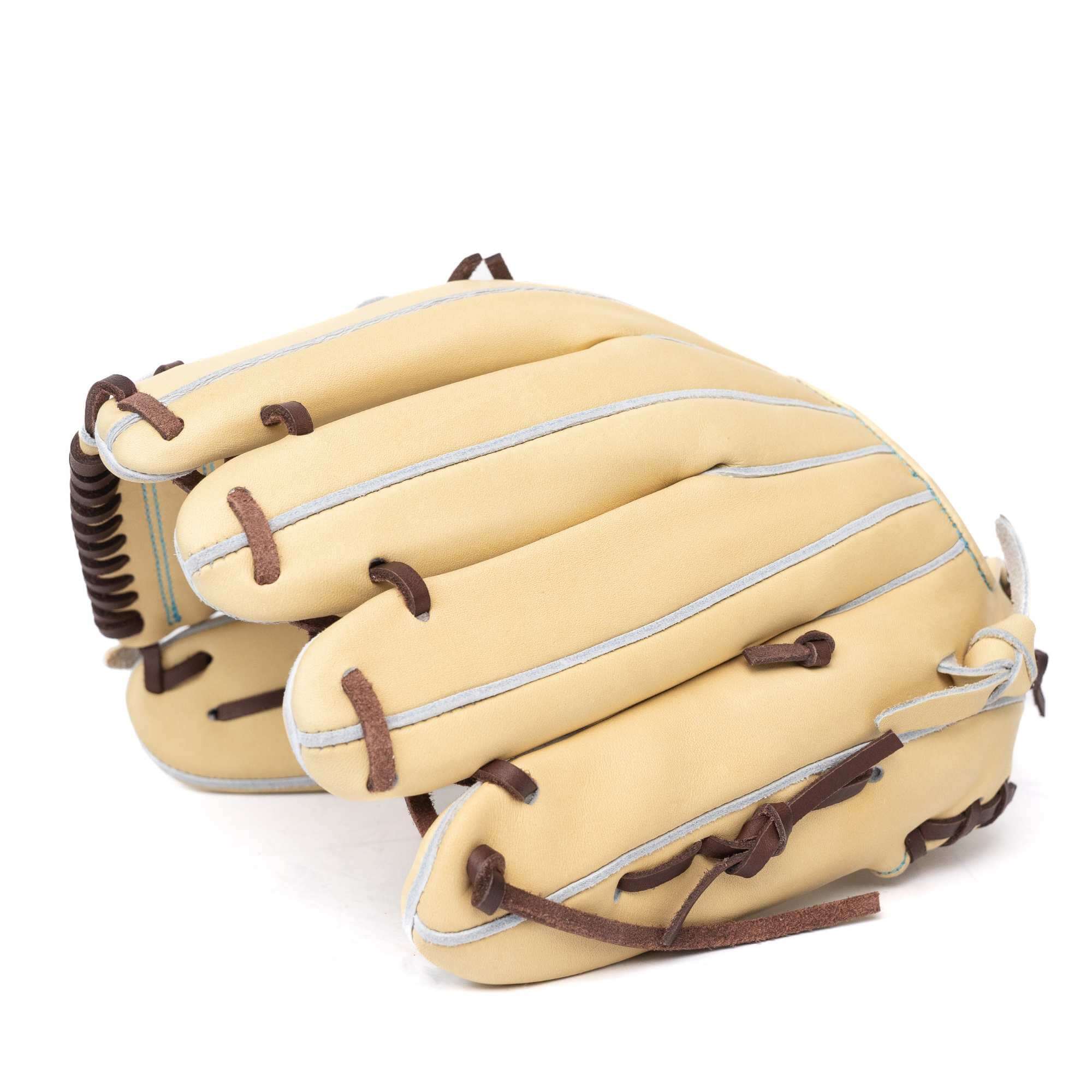 Jax Fielding Glove EN-7 Pitcher Blonde RHT 11.75" showcasing flexible design and deep pocket for precision play.