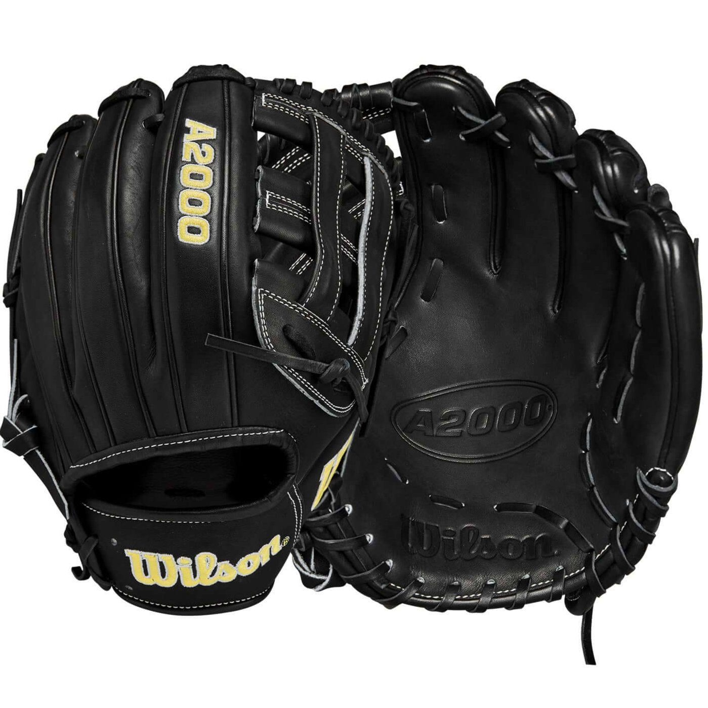 Wilson 2024 A2000 PP05 11.5" Black Infield Glove featuring Dual Post Web for durability and performance.