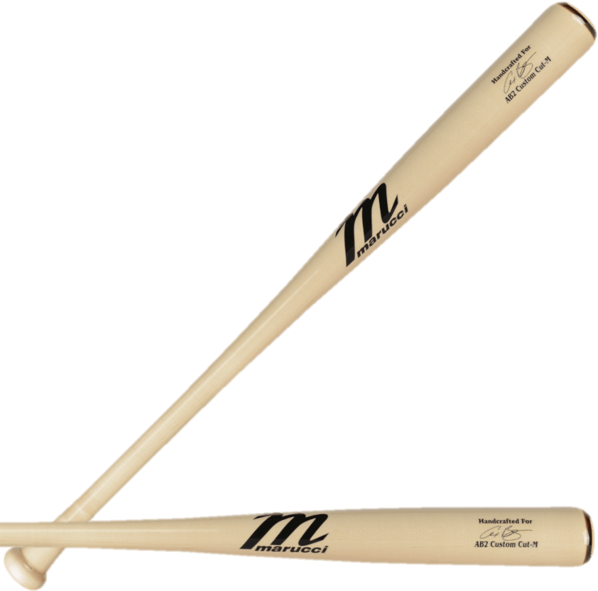 Marucci AB2 Pro Exclusive Natural baseball bat featuring Alex Bregman's signature and PRO-X finish for power and control.