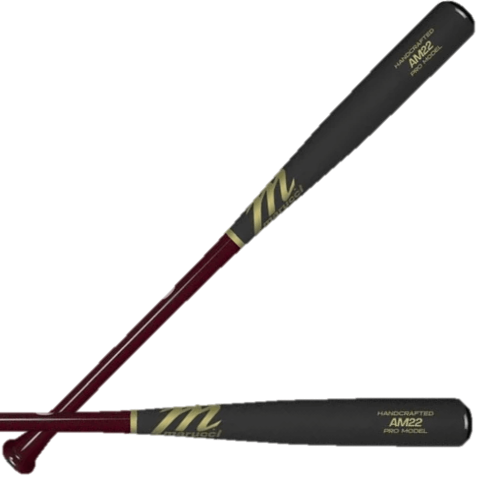 Marucci AM22 Pro Model Cherry/Fog baseball bat with balanced design