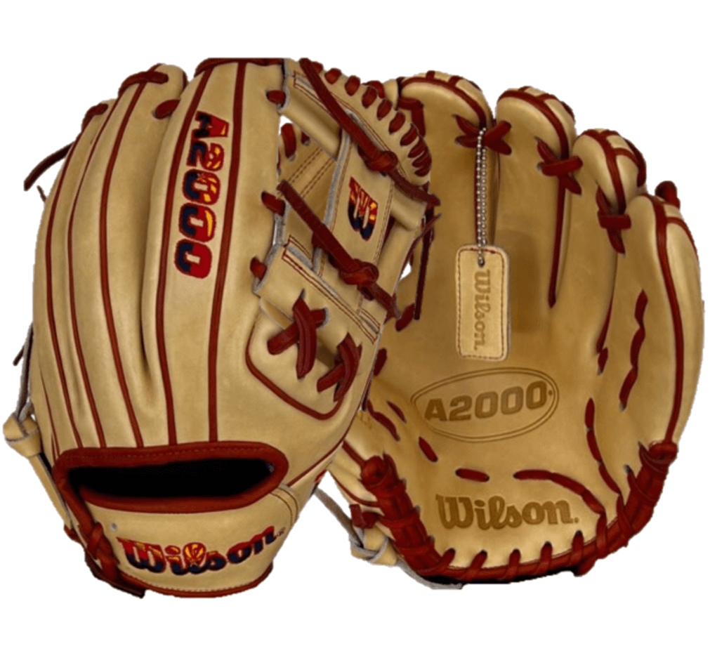 Wilson A2000 AZ Flag Logo 1786 BTL Exclusive 11.5 baseball glove with Arizona Flag design.