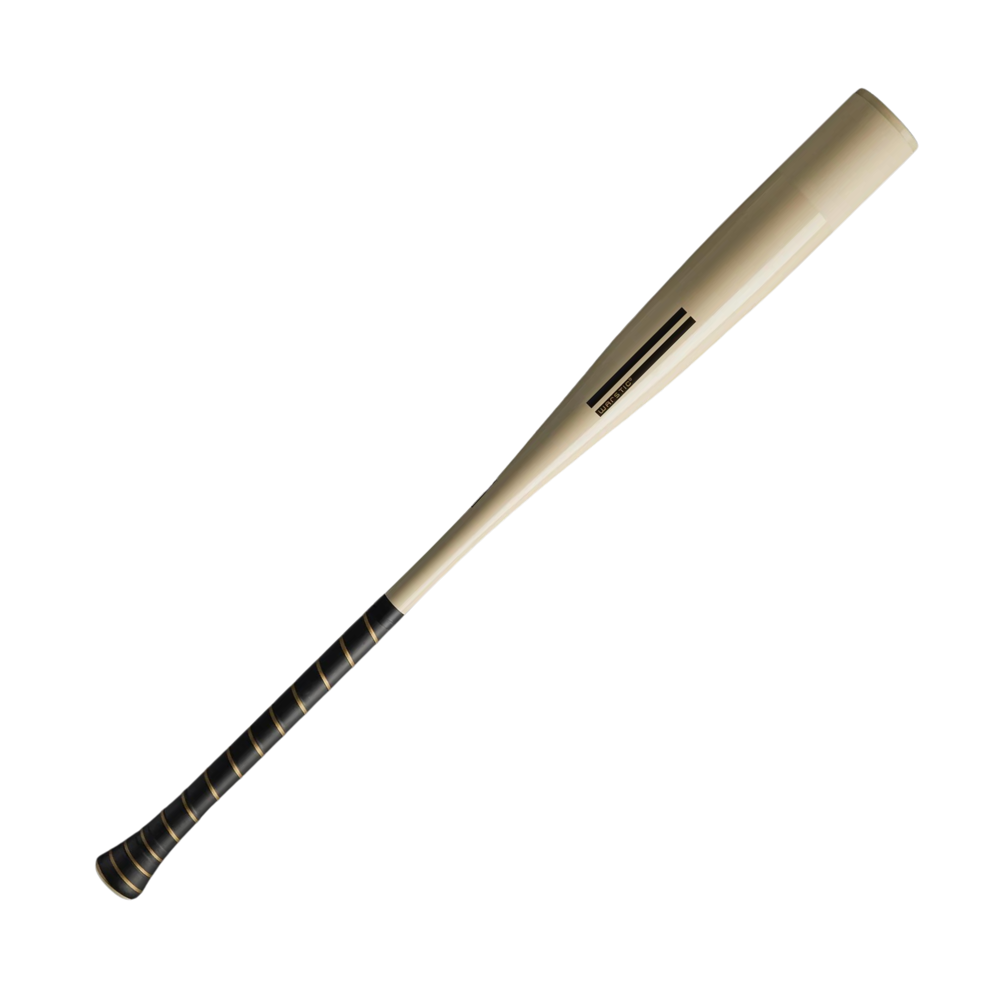 Warstic Bonesaber BBCOR metal baseball bat with Katana2X Alloy Barrel and black grip.