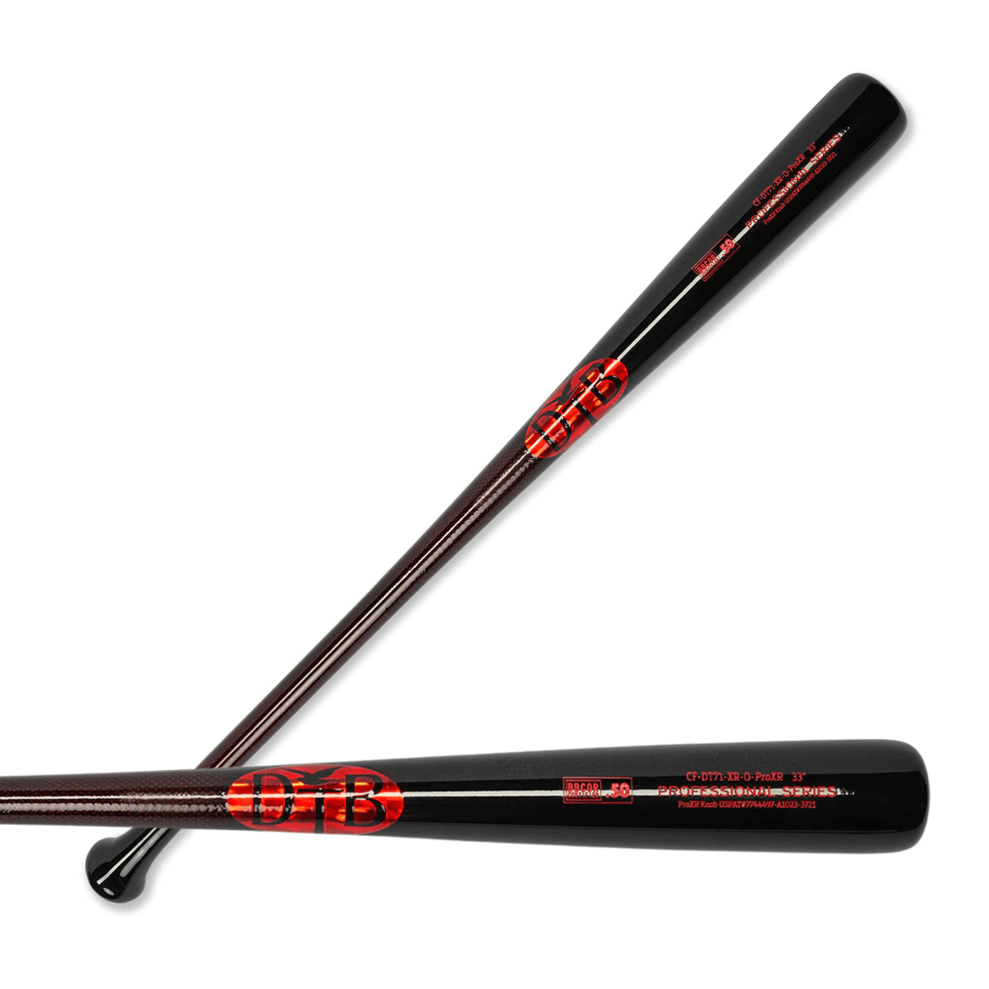 Dove Tail Bats CFi13SD Carbon Reinforced Wood Bat showcasing premium wood and carbon fiber handle, designed for superior performance.