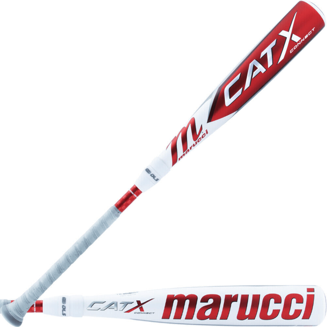 Marucci CATX Connect Senior League -10 baseball bat with composite handle and alloy barrel.