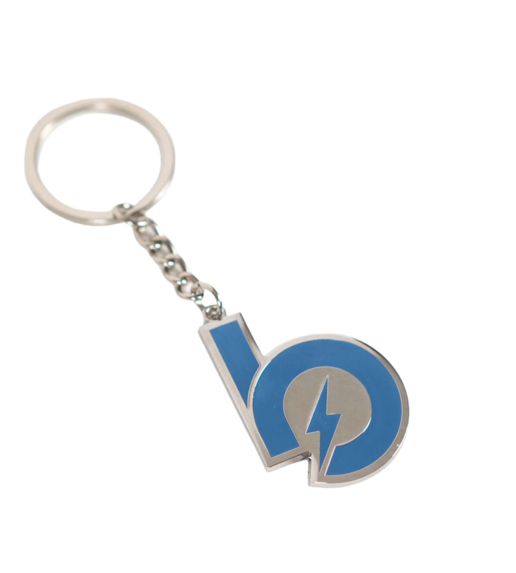 Bauer Outage Keychain featuring a stylish blue metal and enamel design, perfect for collectors and fans alike.