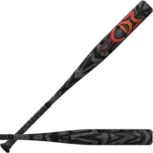 Easton MAV1 BBCOR baseball bat with a 2.625-inch barrel, featuring a sleek black design and modern graphics.