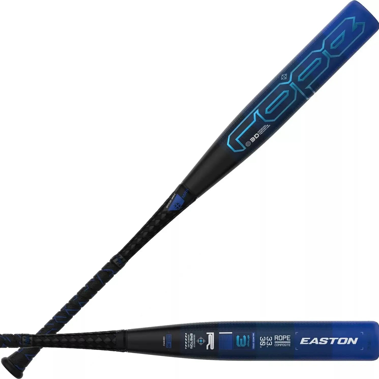 Easton 2024 Rope -3 BBCOR Baseball Bat with 2 5/8" barrel and innovative 3D ropecoil composite technology.