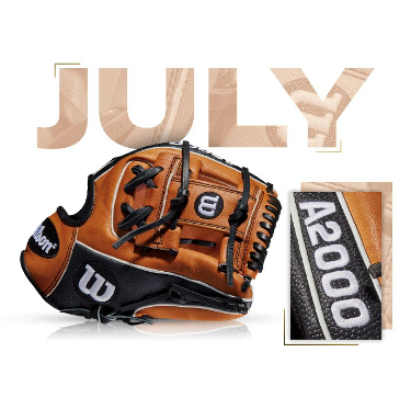 Wilson A2000 1786 SS glove featured in July 2014 GOTM, showcasing high-quality craftsmanship and design.