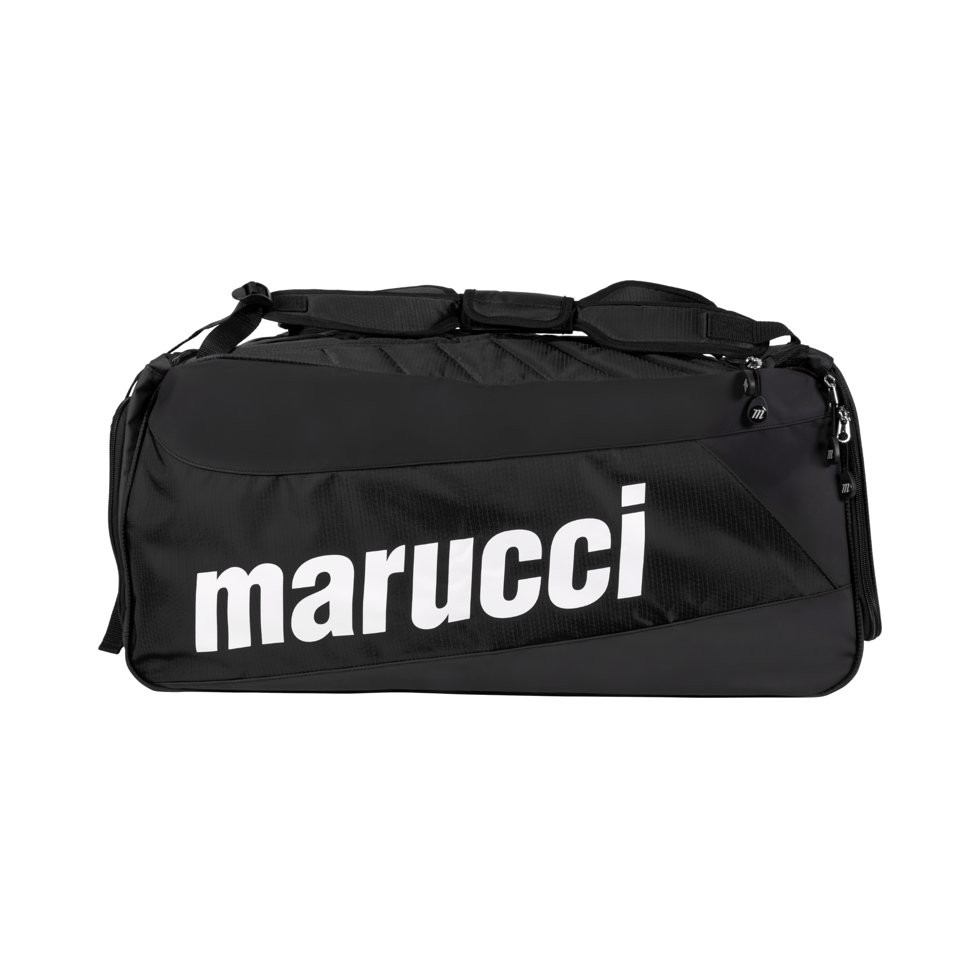 Marucci Hybrid Duffel Batpack Black with dual-function straps for duffel or backpack use