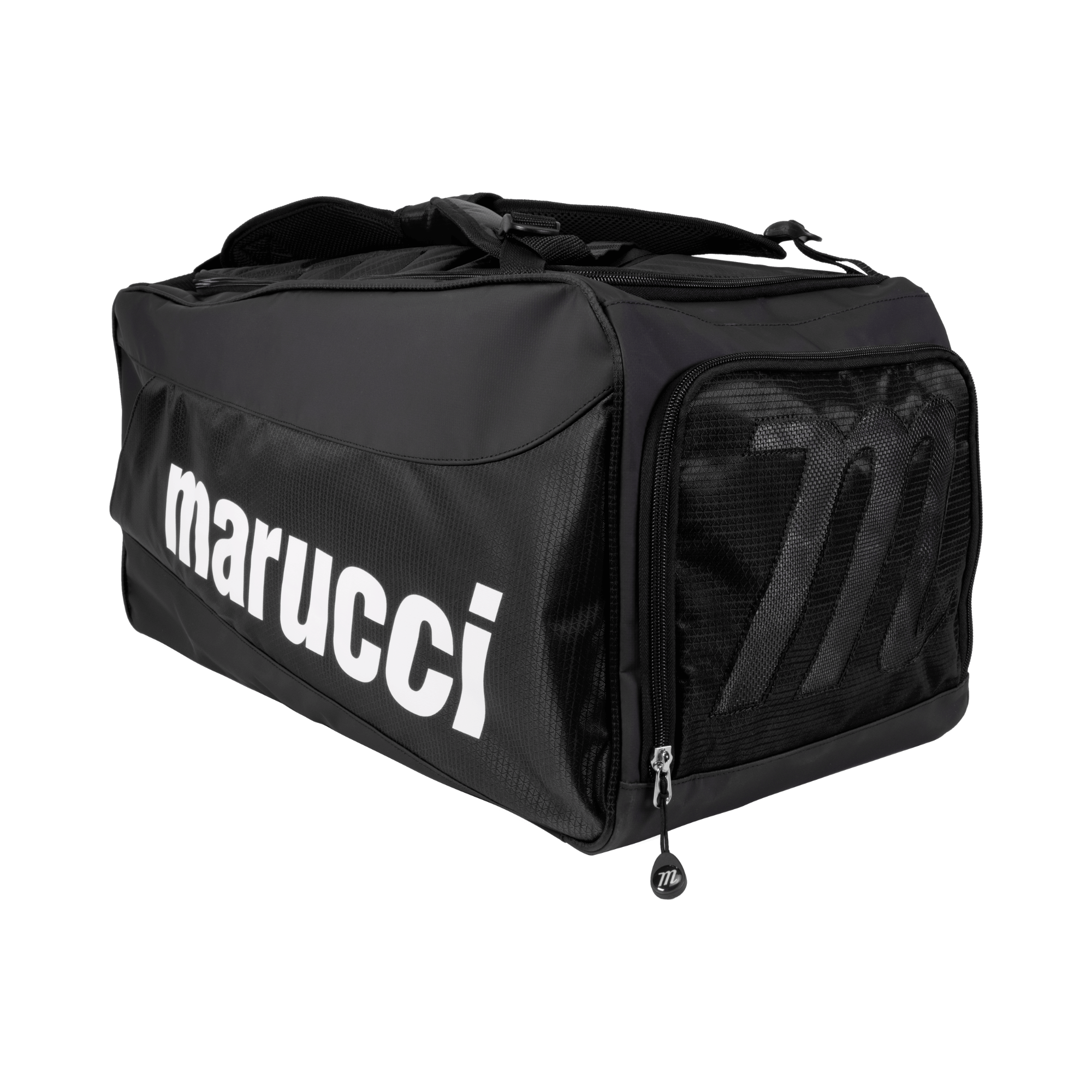 Marucci Hybrid Duffel Batpack Black with dual-function straps for duffel or backpack use