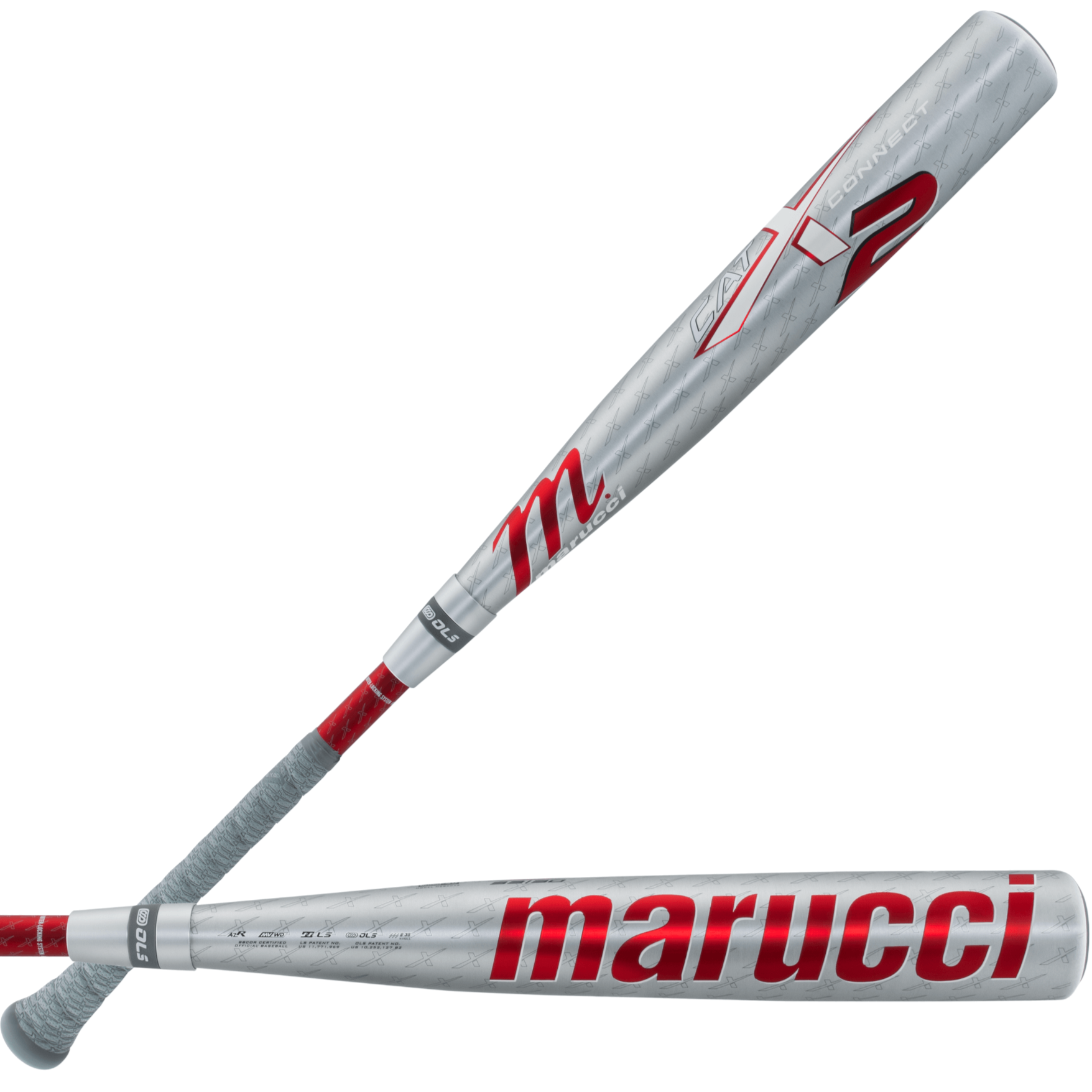 Marucci CATX2 Connect BBCOR bat with increased barrel length and mass for enhanced performance.