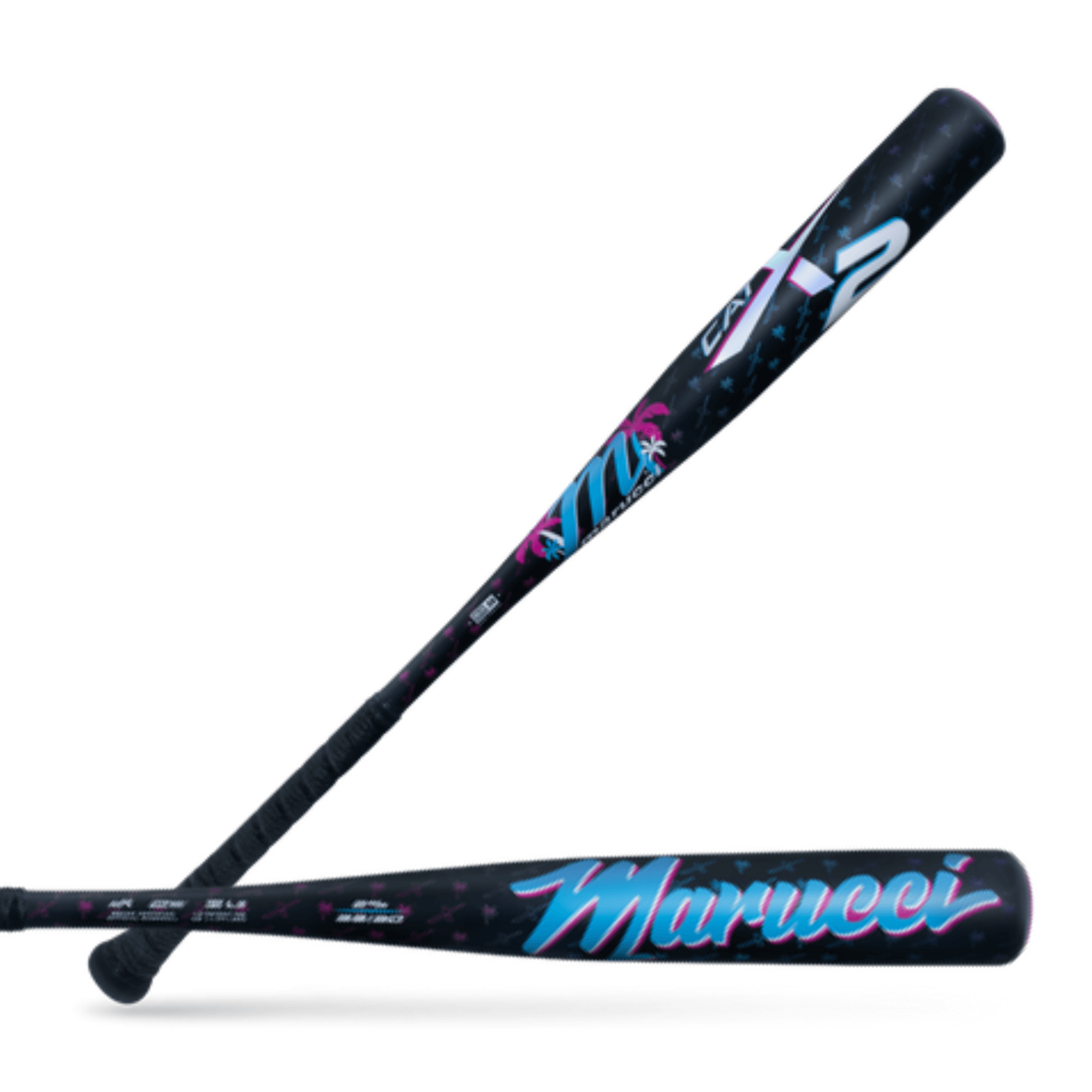 Marucci CATX2 Vice BBCOR (-3) baseball bat showcasing sleek design and vibrant colors for dynamic performance.