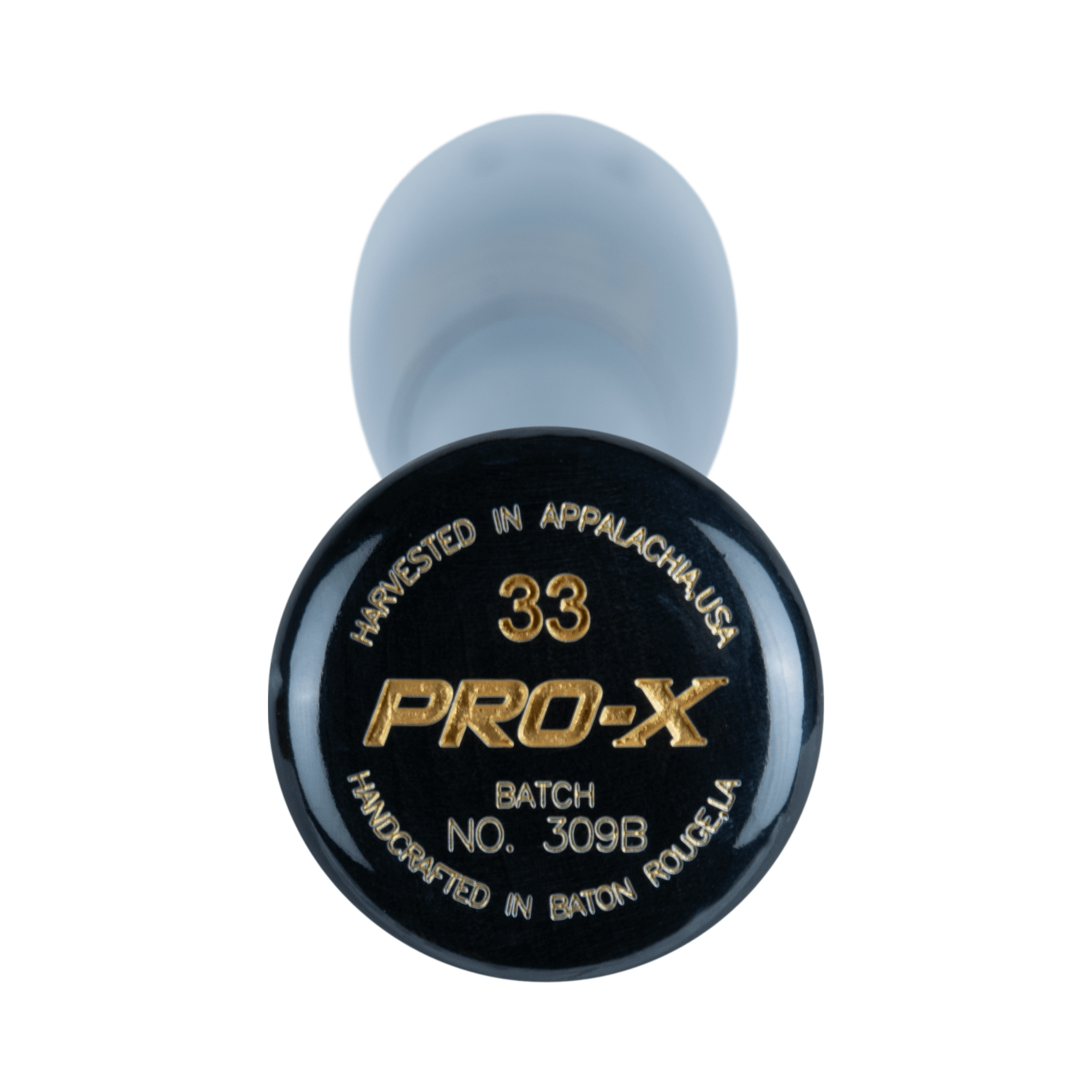 Marucci Gley25 Pro Exclusive Fog/Navy Blue baseball bat knob with PRO-X finish engraving