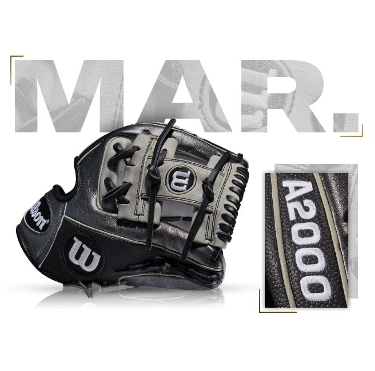 Custom Wilson A2000 1786 SS baseball glove, showcasing Josh Harrison's March 2015 GOTM design details.