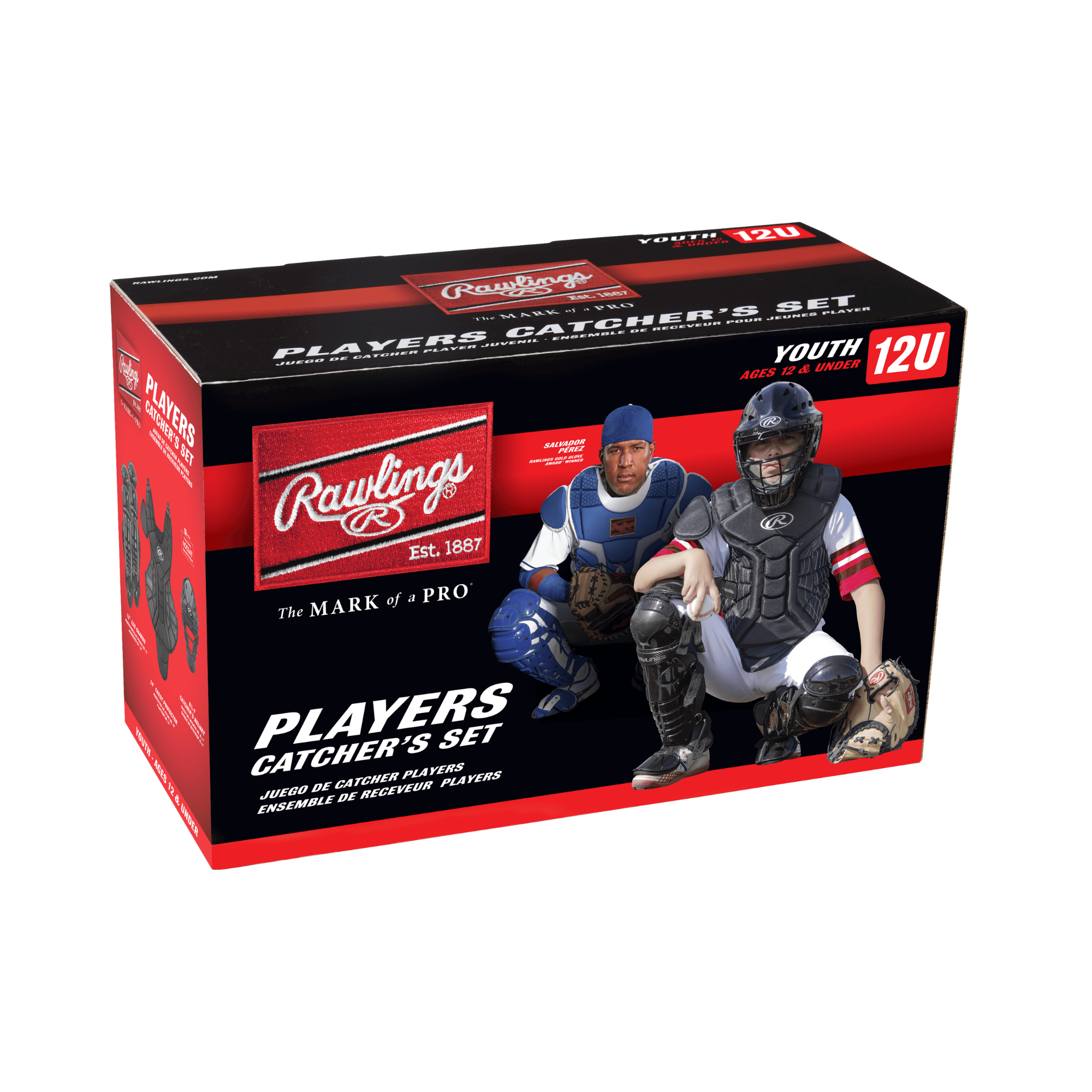 Rawlings Players Youth Catchers Set in Black for ages 9-12