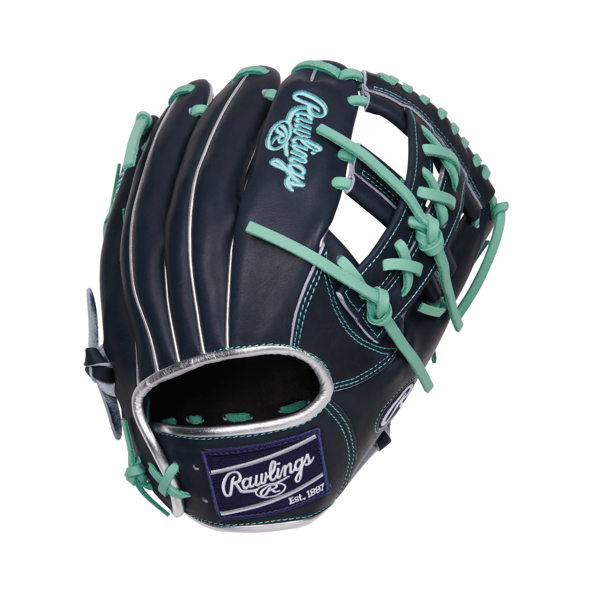 Rawlings July 2024 Gold Glove Club PRONP5-32NM 11.75 RHT Infield Glove with Split Single Post Web and Ocean Mint Laces