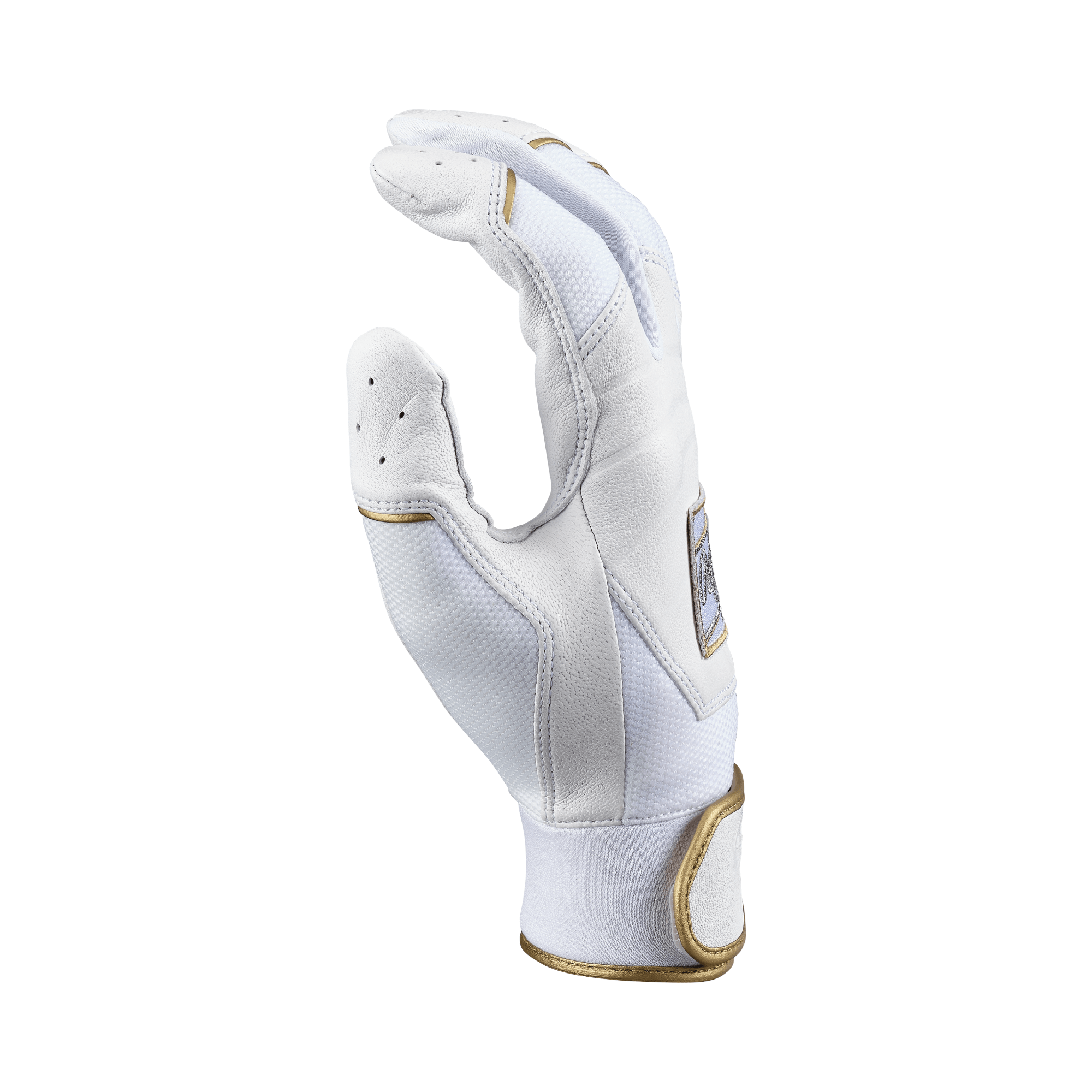 Rawlings Adult Pro Preferred Batters Gloves White, professional-grade Cabretta sheepskin leather