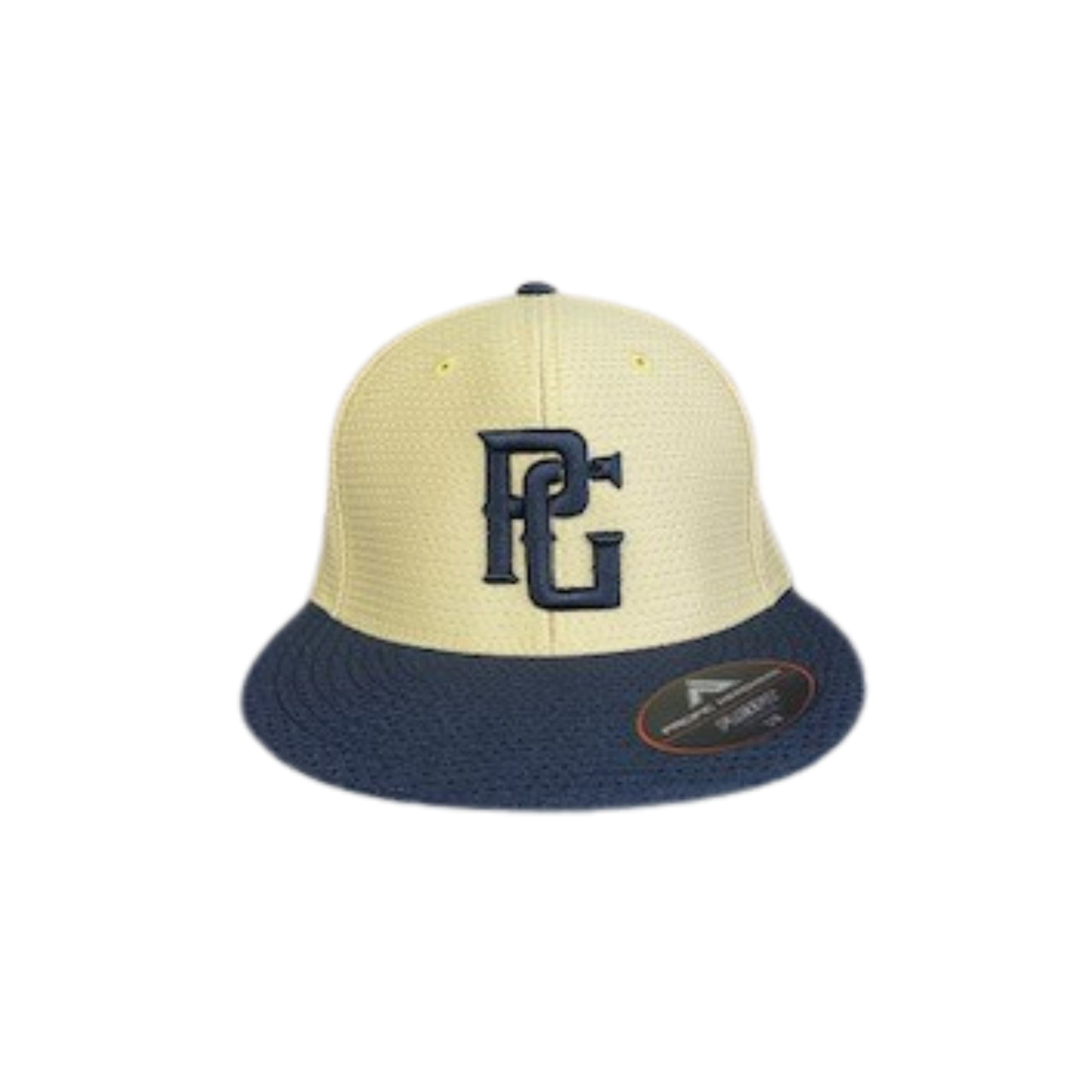 Perfect Game Fitted Flat Bill Gold/Black