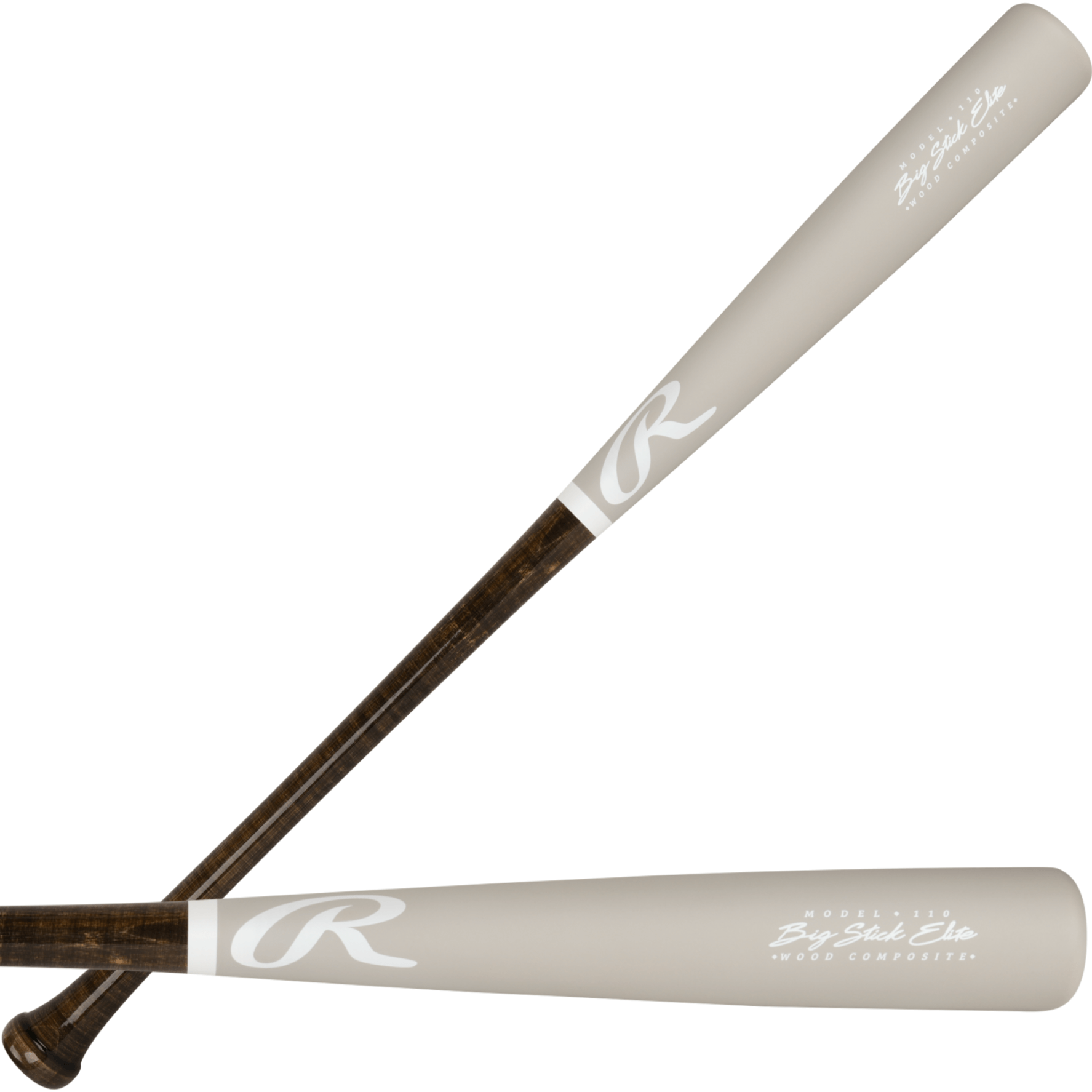 Rawlings Big Stick Elite 110 maple-bamboo composite wood bat showcasing craftsmanship and a balanced design for optimal performance.