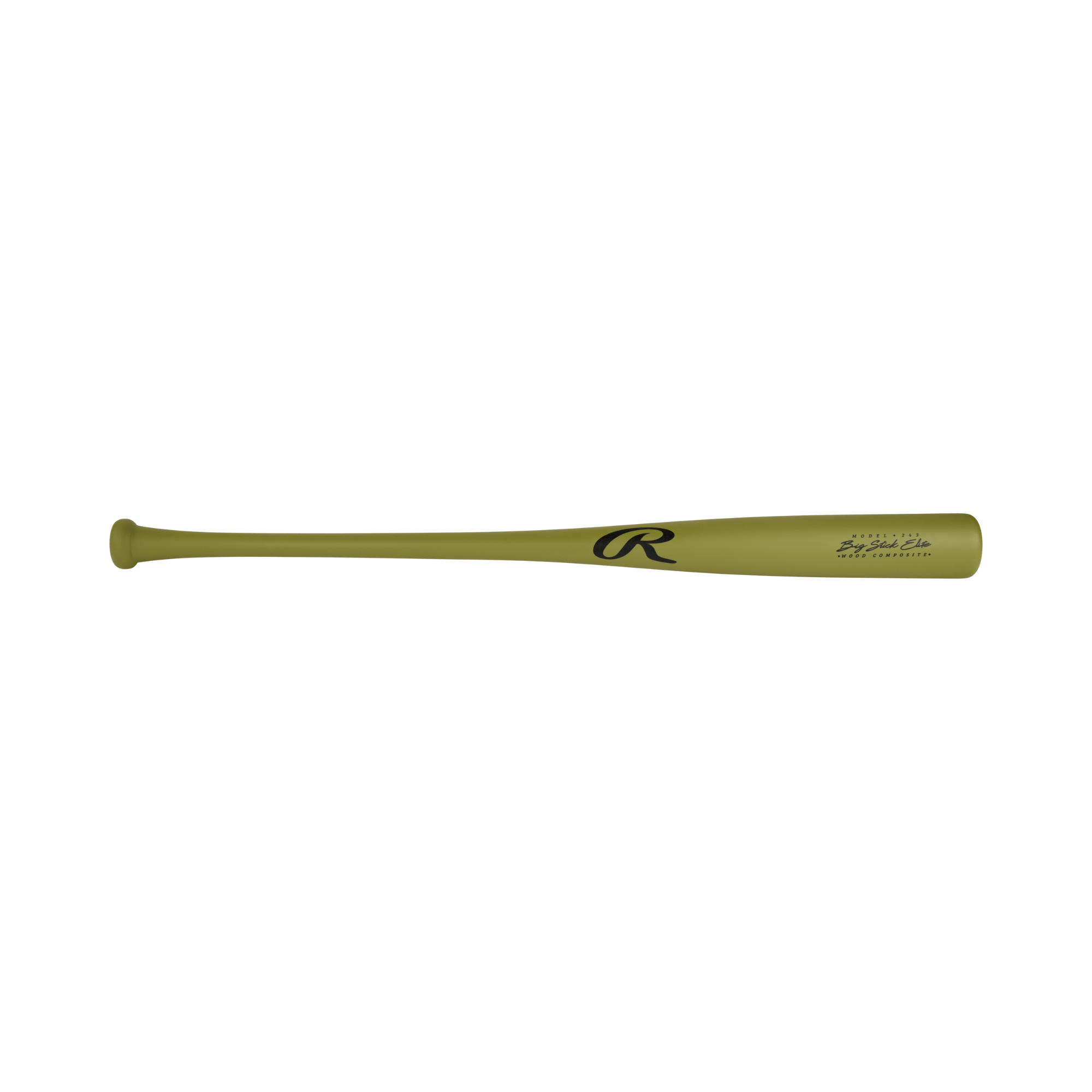 Rawlings Big Stick Elite 243 Maple-Bamboo Composite Wood Bat with end-loaded feel for power hitters.