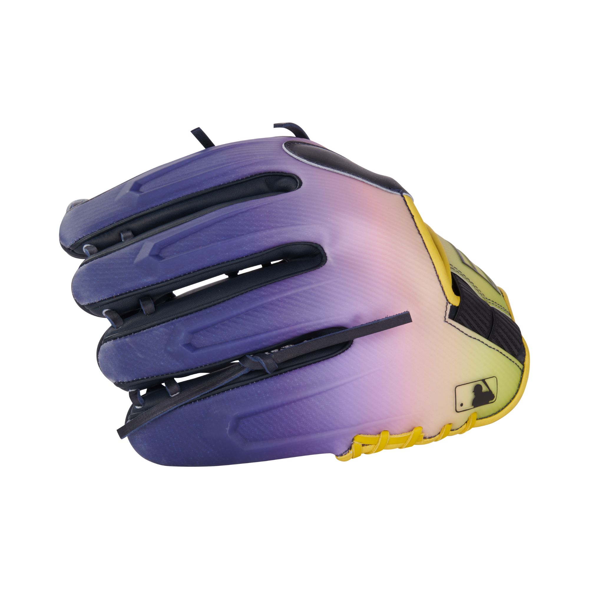 Right side of Lindor REV1X glove, featuring innovative laceless palm and Split Single Post Web for unobstructed fielding