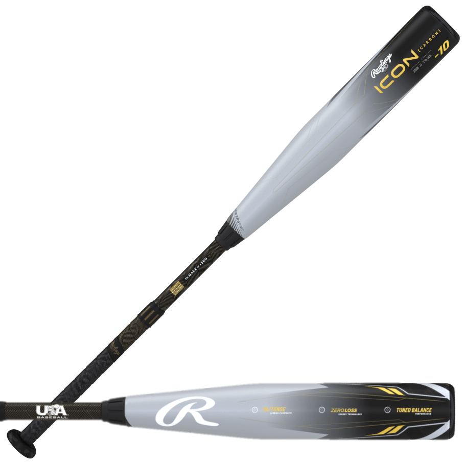 Rawlings Icon -10 USA Youth Baseball Bat with 2 5/8 inch barrel