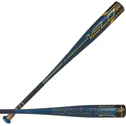 Rawlings Velo ACP BBCOR bat with Accelerated Carbon Performance end-cap