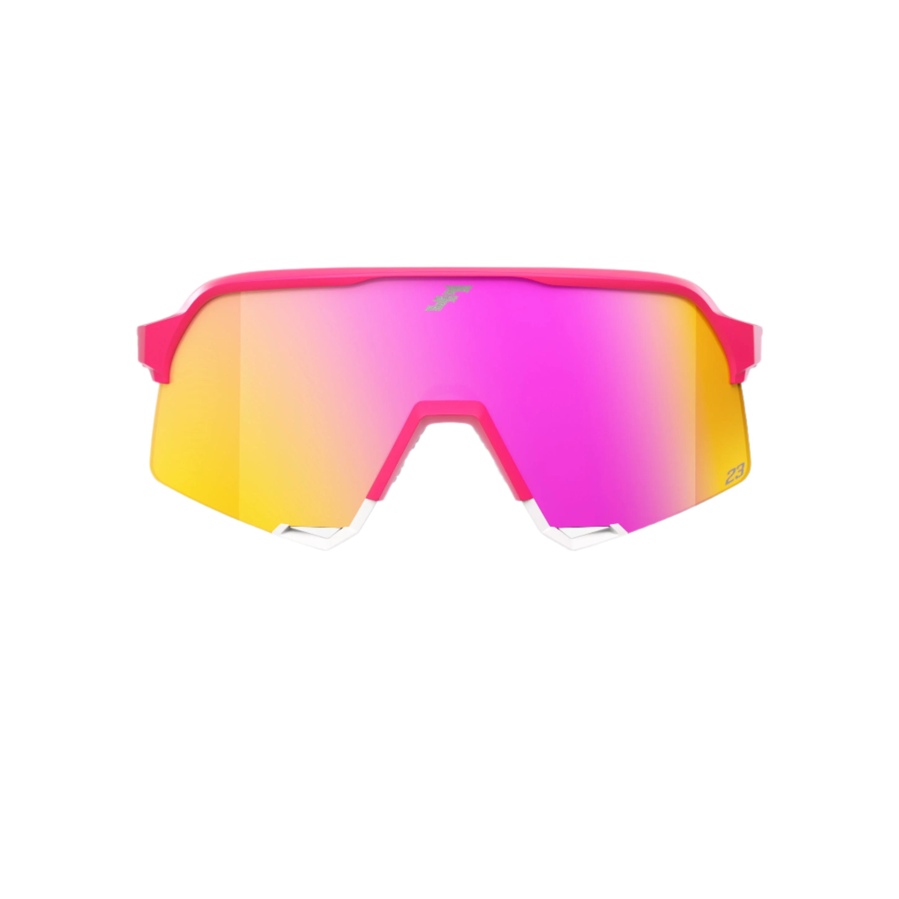 100% x Tatis Limited-Edition Vital Pink Mirror sunglasses with HiPER Lens technology, vibrant and stylish eyewear.