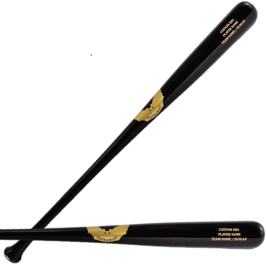 SAM BAT KB1 baseball bat with slight flare knob and regular barrel