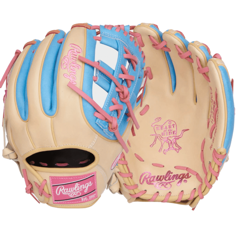 Rawlings Heart Of The Hide Series 11.5" Camel/Col. Blue