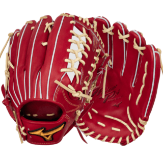 Mizuno Pro Classic GMPC-70 Osaka Red/Cream baseball glove featuring J Leather and premium Japanese Steerhide design.