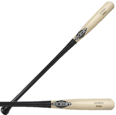 Old Hickory F3 36 Maple Fungo Bat featuring a flared knob, popular for baseball training and practice.