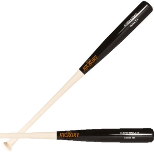 Old Hickory F3 35 fungo bat made of solid maple with a flared knob, ideal for batting practice and training.