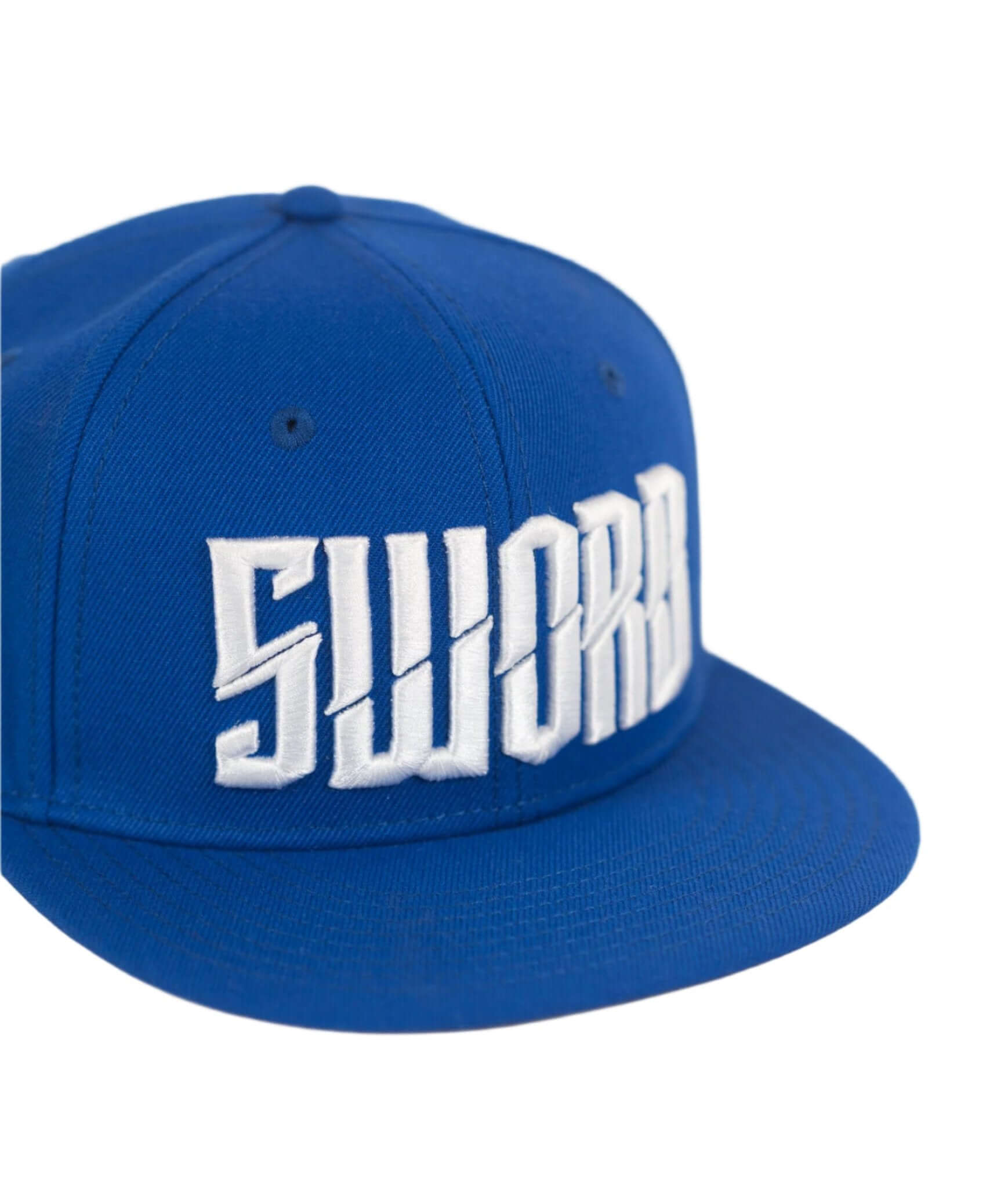 Bauer Outage Sword Snapback Hat in blue with bold white "SWORD" lettering, perfect for game day style and performance.