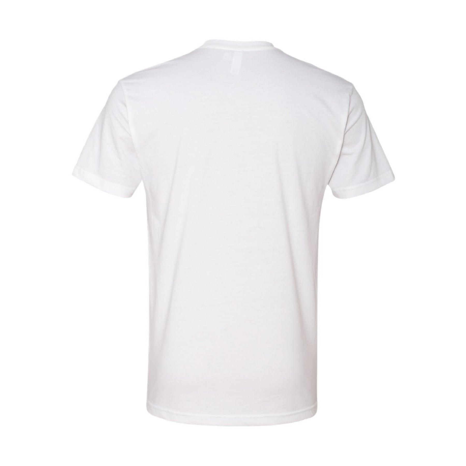 Back view of the Bauer Outage Sword Logo Tee in white, showcasing its simple design and ultra-soft fabric.