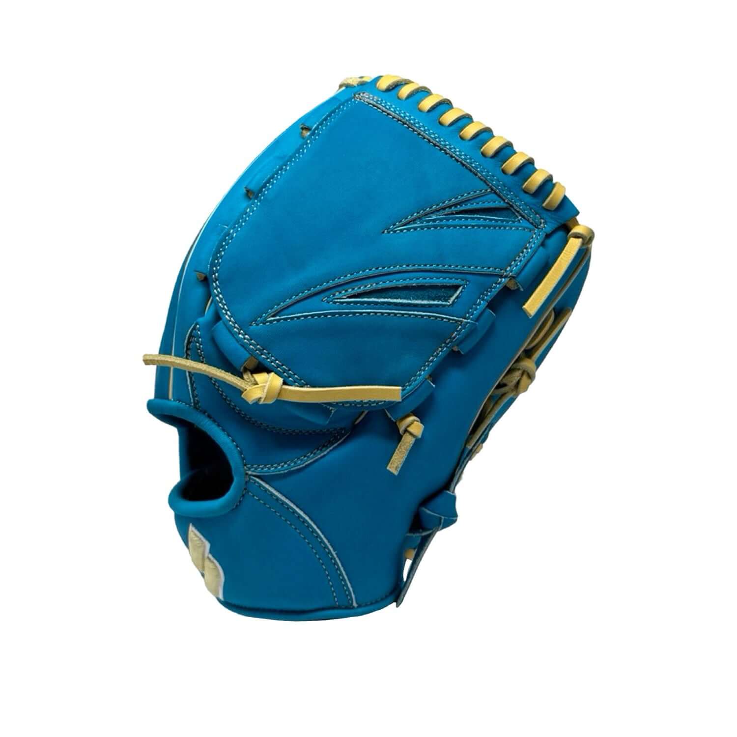 Back of Sacco glove featuring robust pro-grade lacing and durable construction.