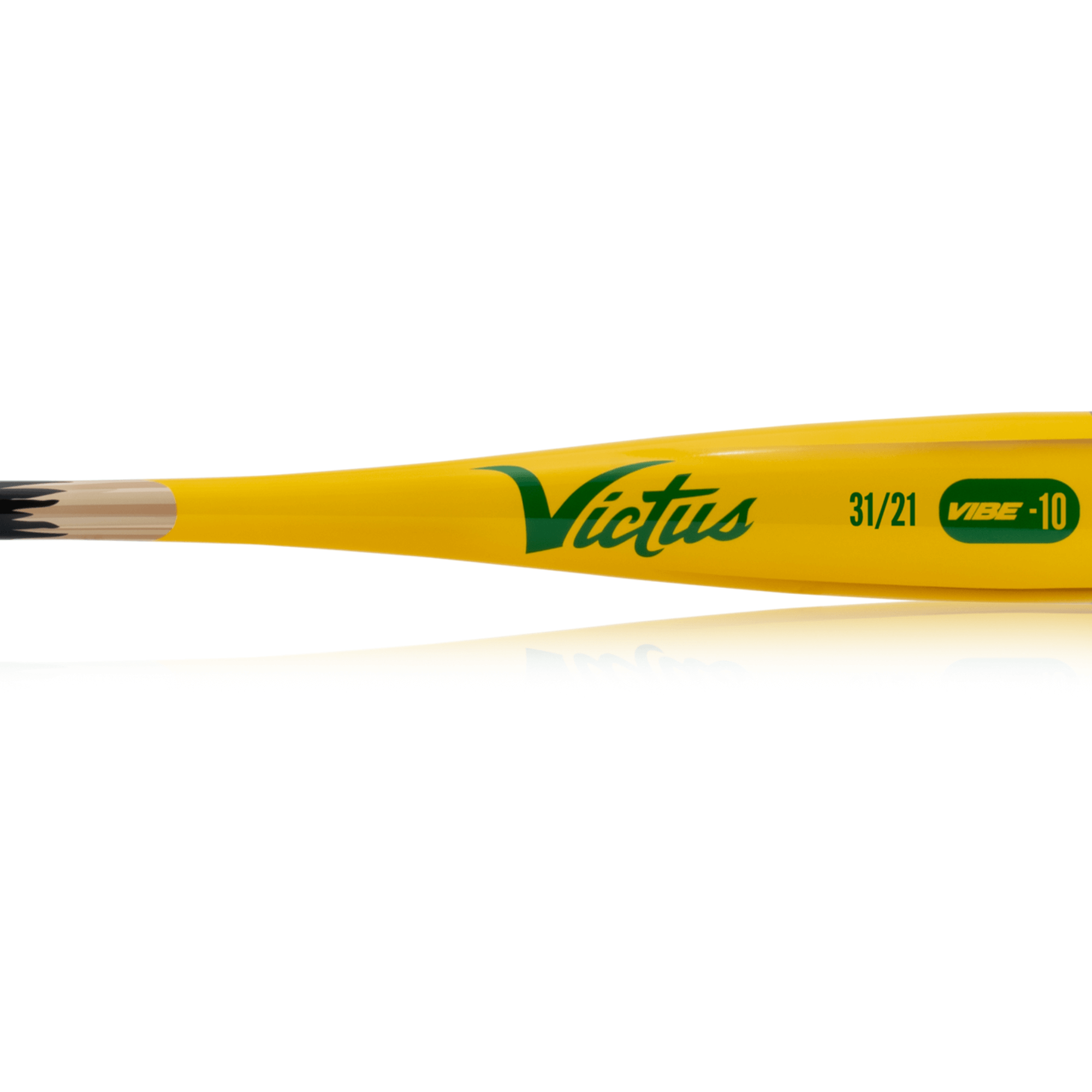 One-piece aluminum Victus Vibe Pencil (-10) bat with traditional swing feel