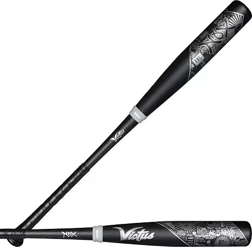 Victus Nox 2 BBCOR bat featuring an end-loaded design with military-grade aluminum barrel and carbon composite handle.