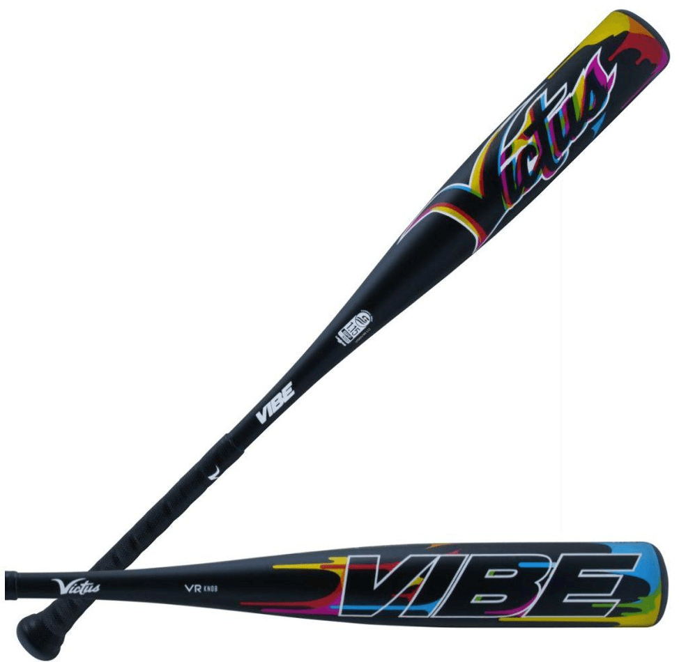 Victus VIBE Senior League -8 2 3/4 aluminum bat with ring-free barrel and custom molded handle taper, USSSA certified