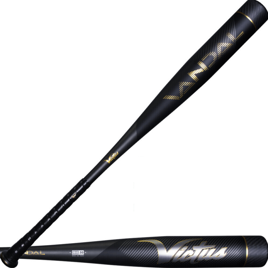 Victus Vandal 2 BBCOR -3 baseball bat with micro-perforated soft-touch grip