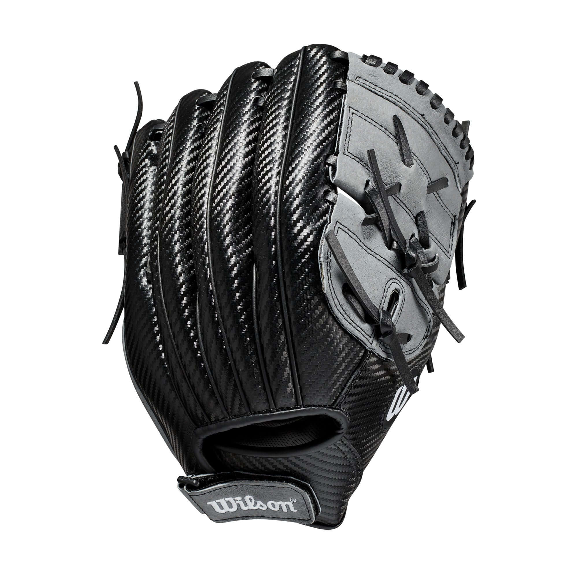 Wilson A360 12-inch baseball glove, black/carbon/white, LHT