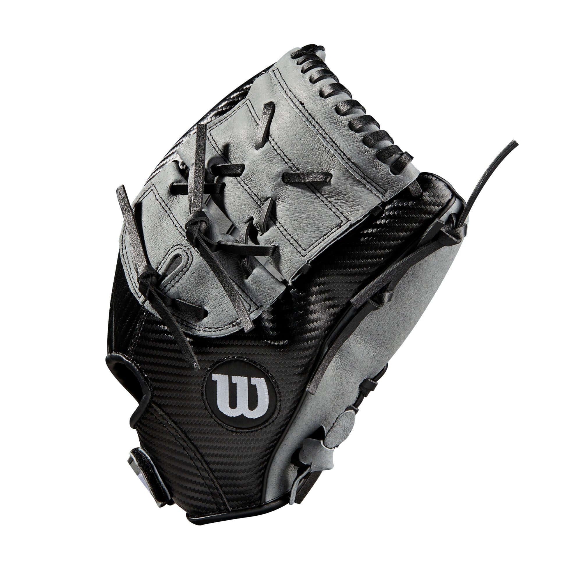 Wilson A360 12-inch baseball glove, black/carbon/white, LHT