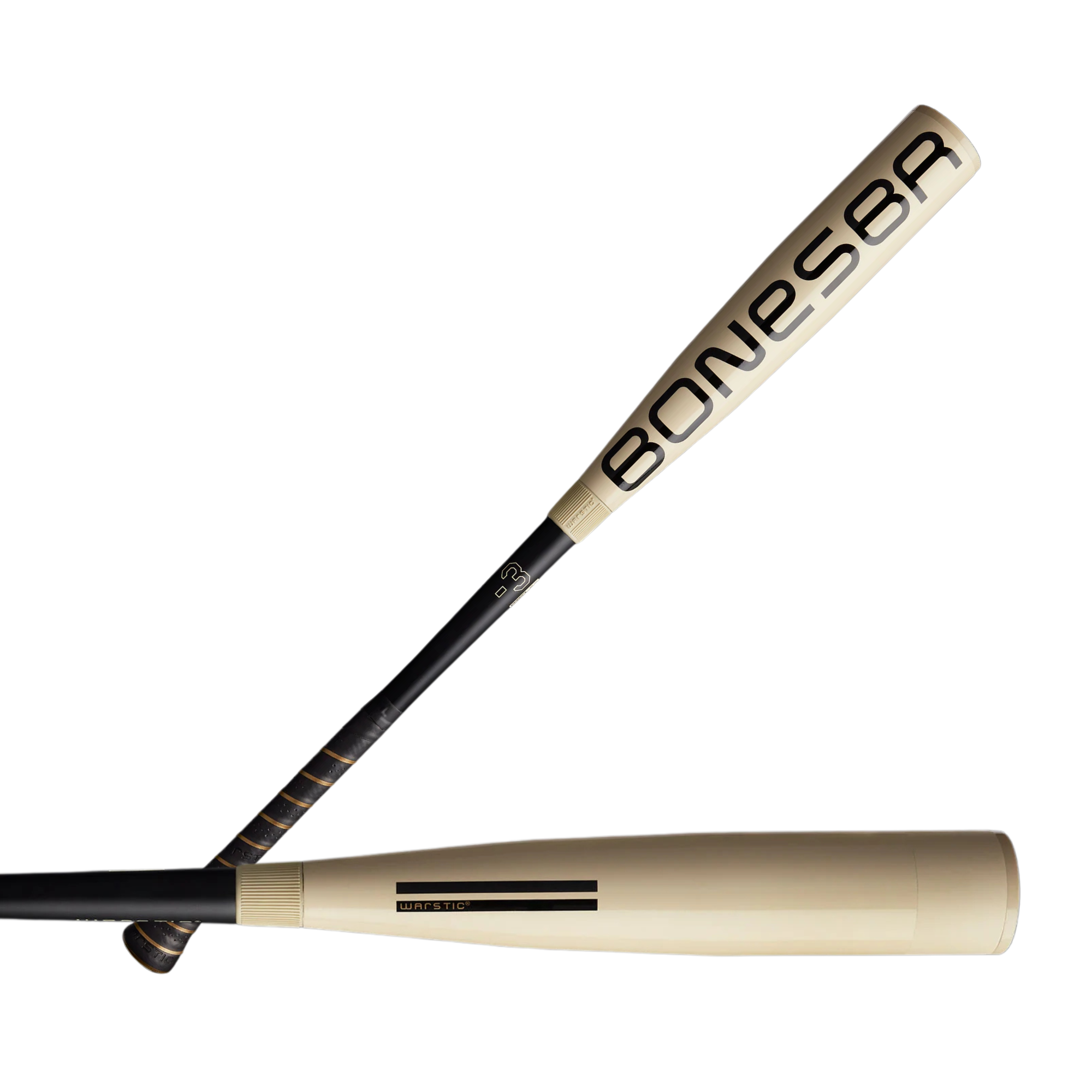 Warstic 2025 Bonesaber Hybrid BBCOR Metal Baseball Bat with Katana2X Alloy Barrel design.