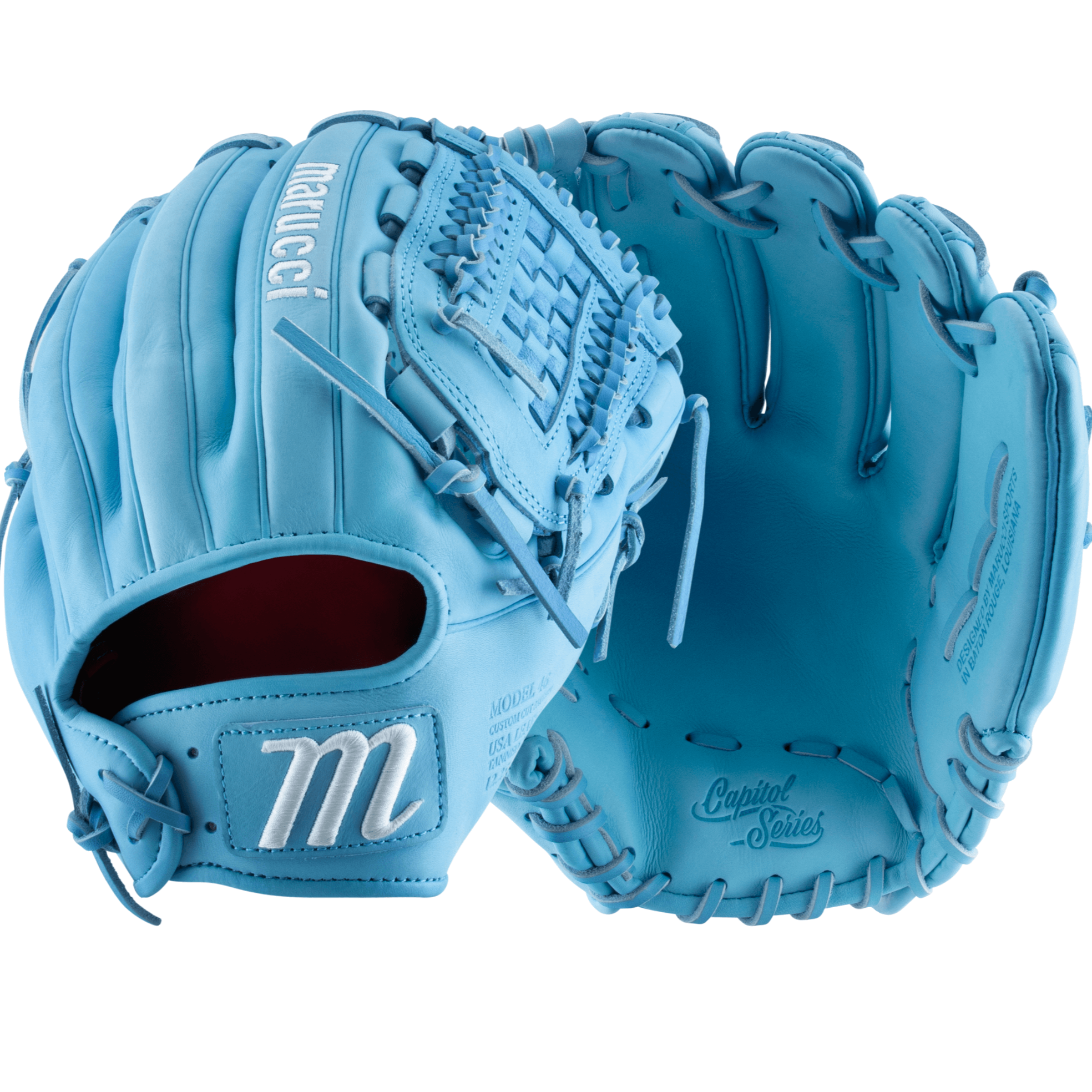 Baby blue baseball glove deals