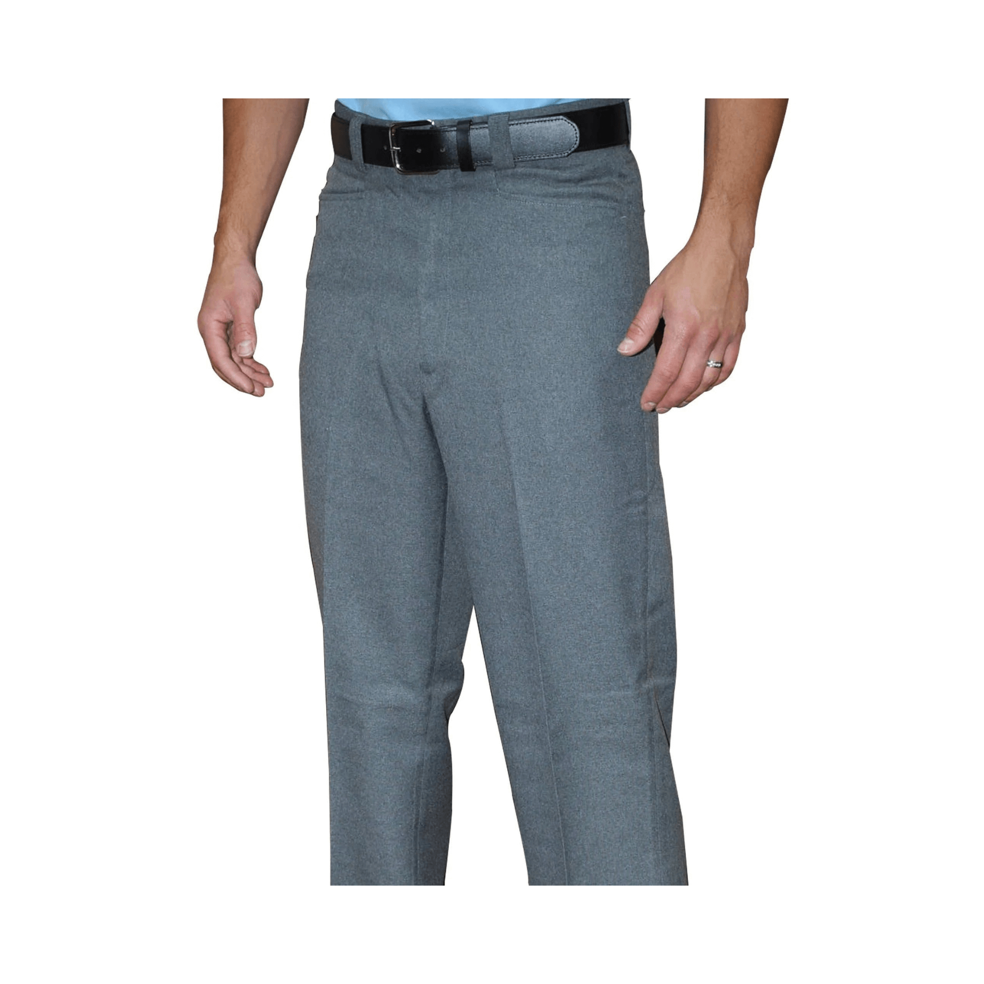 Smitty Flat Front Base Pant in Heather Grey fabric