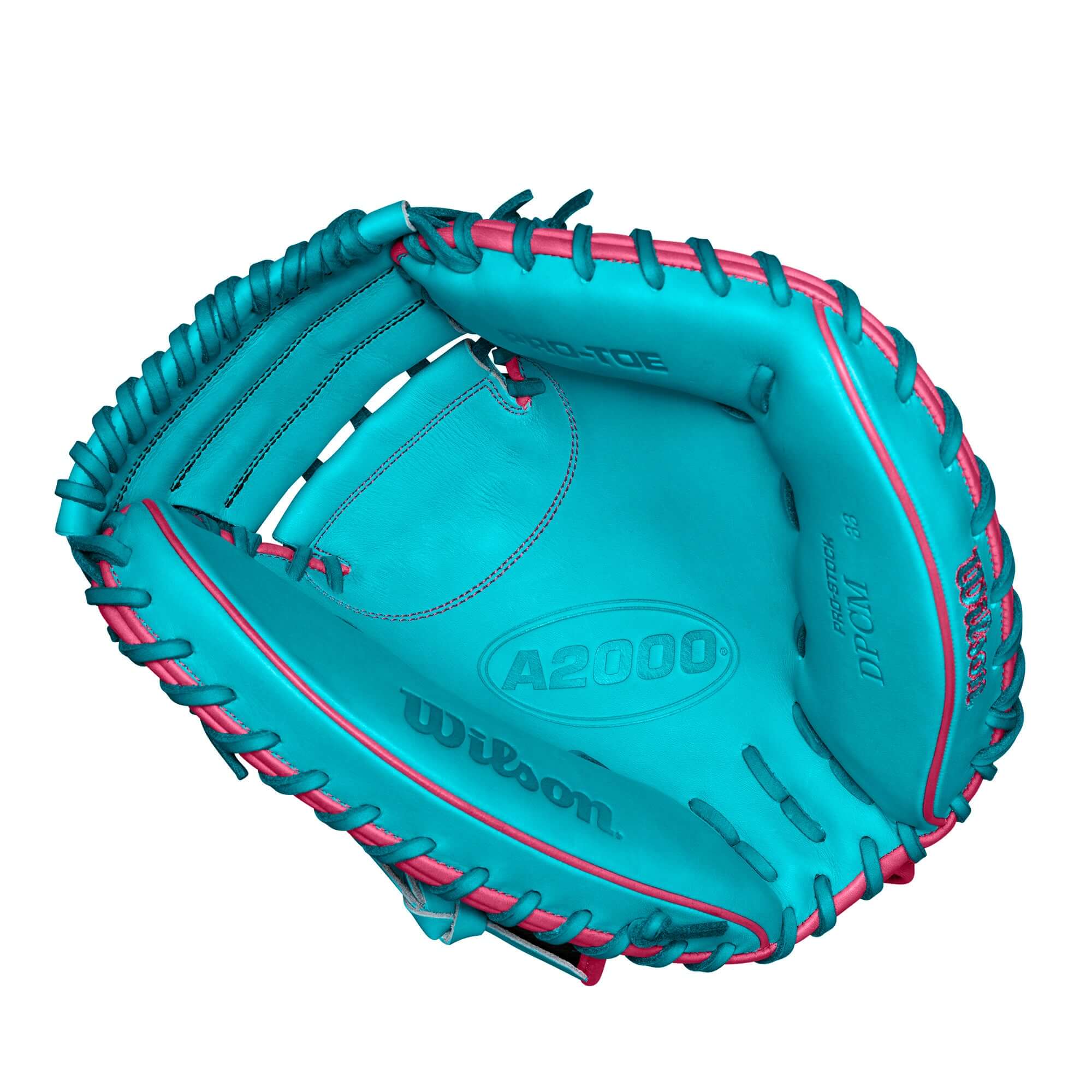 Wilson Fall 2024 A2000 CM33 Baseball Catcher's Mitt Black/Teal 33 inches