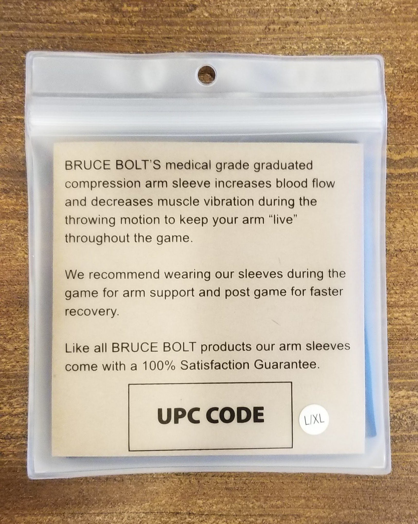 BRUCE BOLT Graduated Compression Premium Arm Sleeve - BLACK